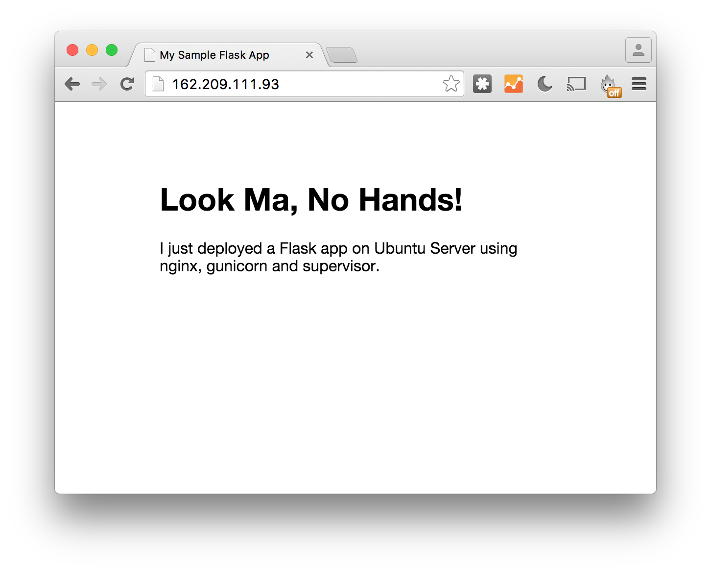 Gunicorn site running